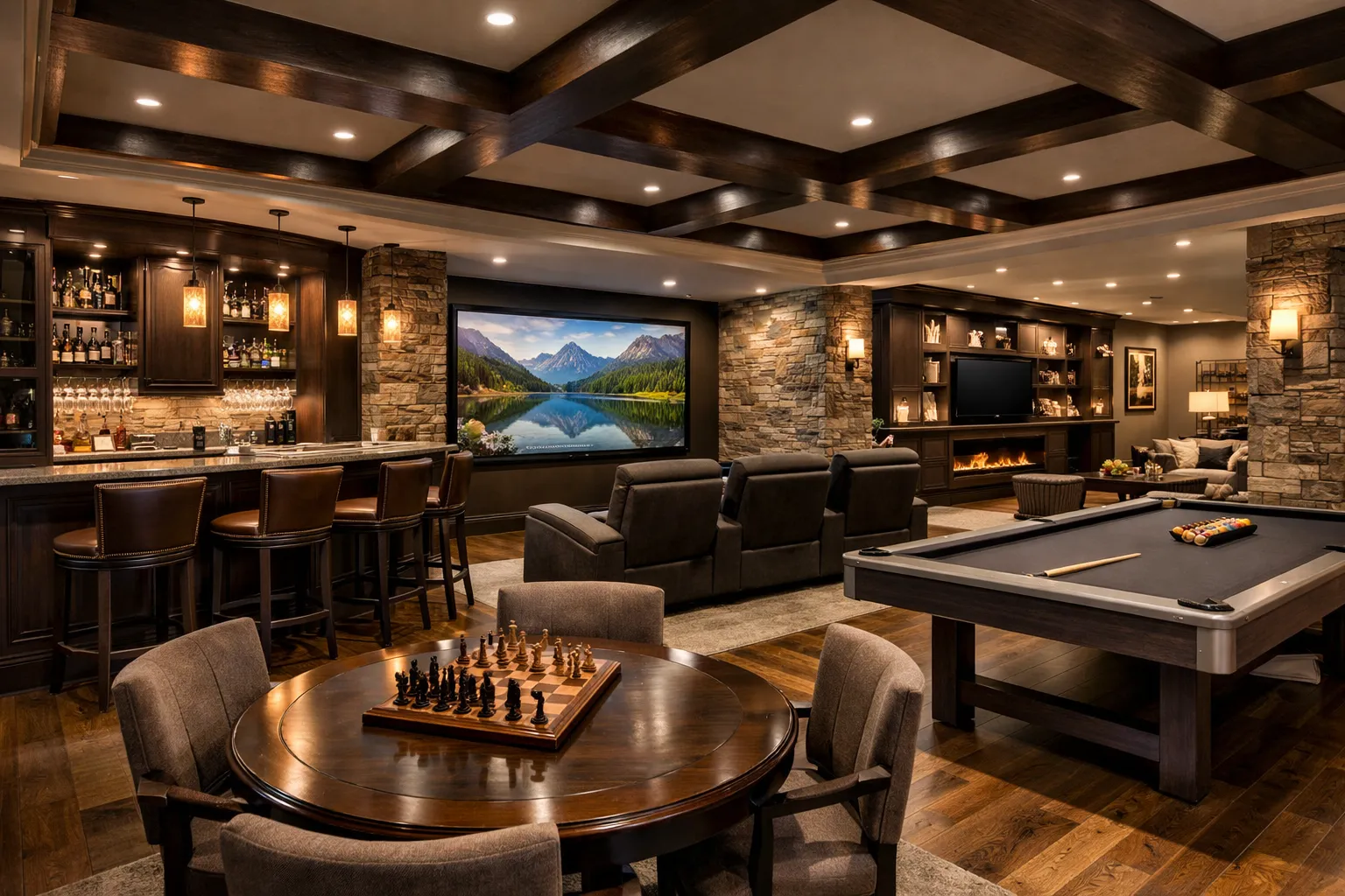 Finished basement remodeling open concept design in Cherry Hill NJ