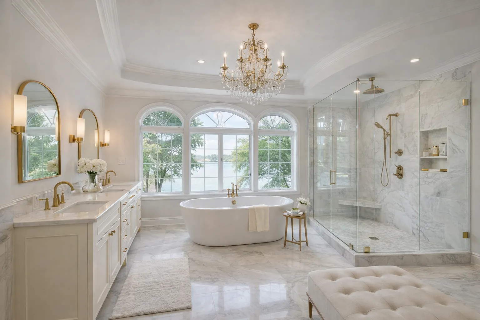 High-end bathroom remodel in Cherry Hill NJ